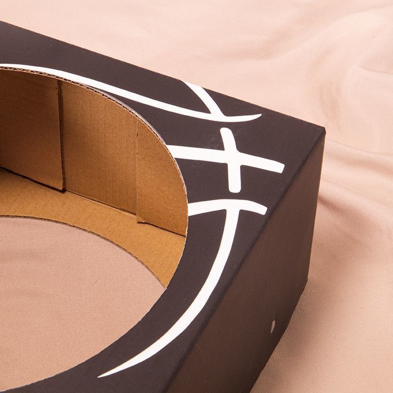 3 Ply E ฟลอยท์กระดาษคอรูเกทแข็ง Display Box สําหรับบาสเก็ตบอลฟุตบอลตามต้องการ