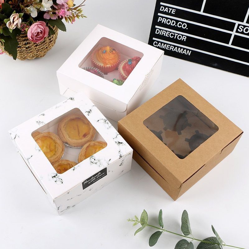 Flourish Arrivals เค้ก/ร้านอบขนม/กระป๋องหวาน กระป๋องกระจกพับได้ด้วยฝา