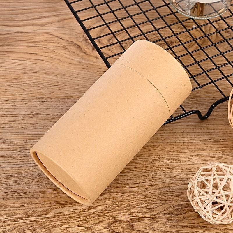 น้ํากันน้ํา Kraft กระดาษกลมท่อกล่องกระดาษกระดาษกระบอกบรรจุสําหรับชากาแฟ