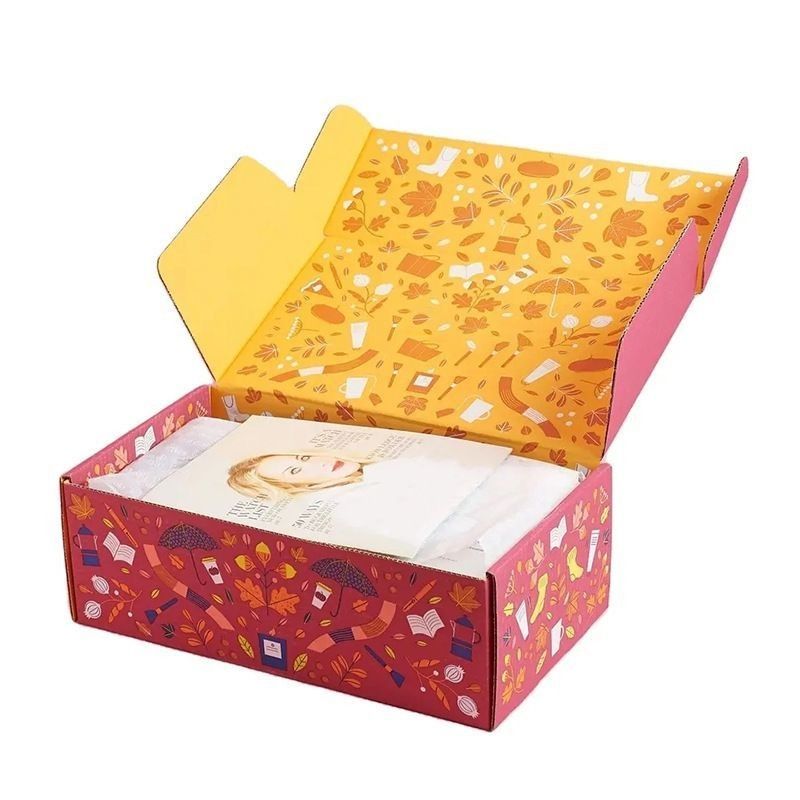 กล่องบรรจุสินค้าขายปลีกกระดาษกระดาษแข็ง กล่องส่งเอกสารกระดาษ corrugated กล่องพับเปล่า