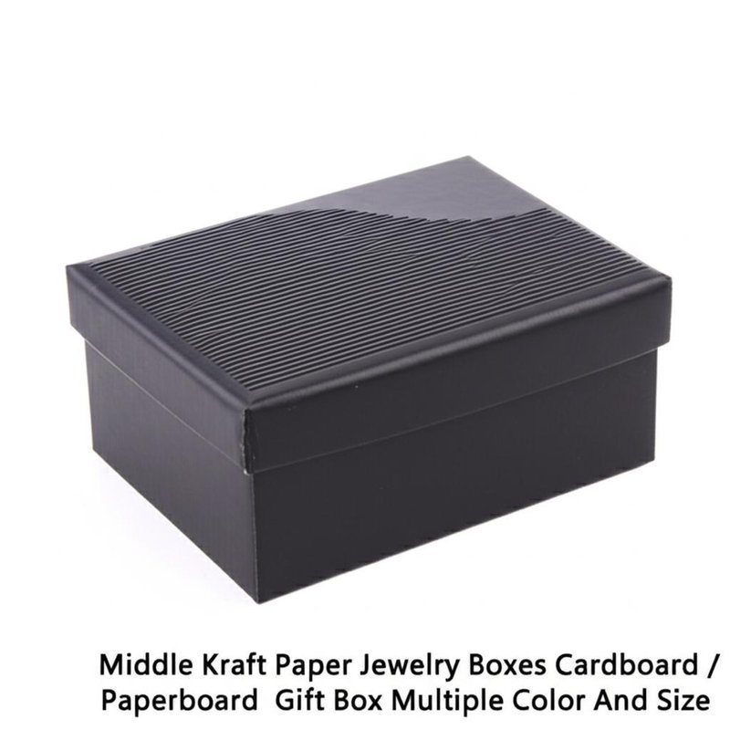 กล่องเครื่องประดับกระดาษครัฟท์กลาง กระดาษกระดาษกระดาษ / กระดาษกระดาษกล่องของขวัญ หลายสีและขนาด