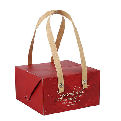 ราคาดี กล่องบรรจุภัณฑ์เค้กวันเกิดกระดาษ Antiwear รีไซเคิลพร้อมที่จับอเนกประสงค์ ออนไลน์